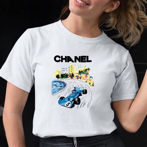 chanel f1 shirt|madeleine white f1 shirt.